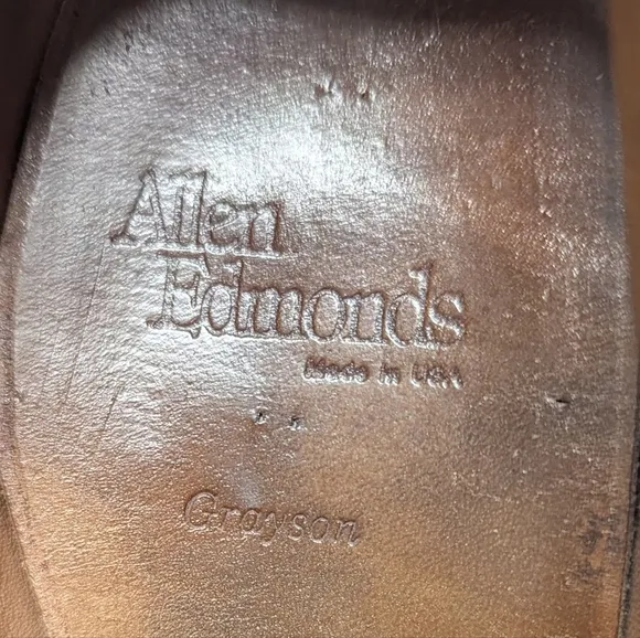 Men's Allen Edmonds Black Tassel Loafers 11.5 Leather Grayson Dress Shoes Preppy