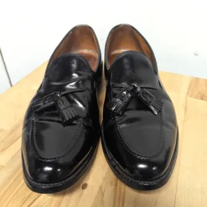 Men's Allen Edmonds Black Tassel Loafers 11.5 Leather Grayson Dress Shoes Preppy