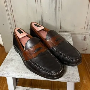 Mens Allen Edmonds Burke Penny Loafer Two Toned Weejun Classic dress shoe 10