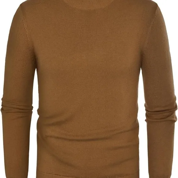 Mens Crewneck Dress Sweater Slim Fit Lightweight Wool Blend‎ Knitted Sweaters