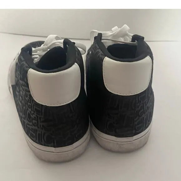 Men's Emerica Black Omen High Top Sneakers Shoes Trainers Size 9