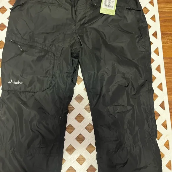Men's Insulated Ski Pant Fleece-Lined Waterproof Snow Pants-New