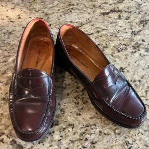 Men’s Johnston &amp; Murphy Burgundy Loafers, Size 10.5