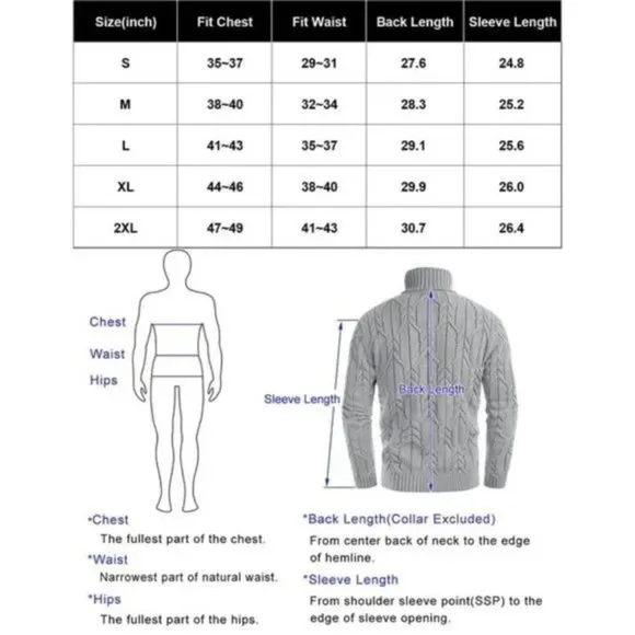 Men's L11 Turtleneck Pullover Sweaters Light Grey
