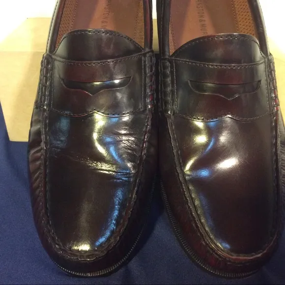 Men’s Leather Johnston &amp; Murphy Penny Loafers size 10