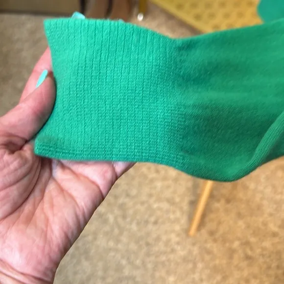 Men’s Vintage Christian Dior Monsieur Green V-Neck Acrylic Sweater