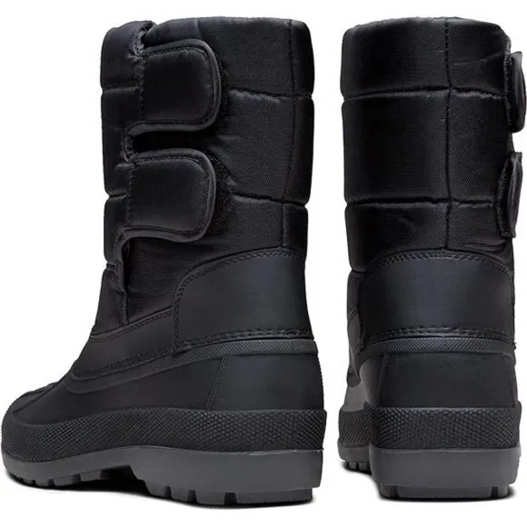 Men's Waterproof Insulated Warm Fur Lined Duck Outdoor Winter Boots