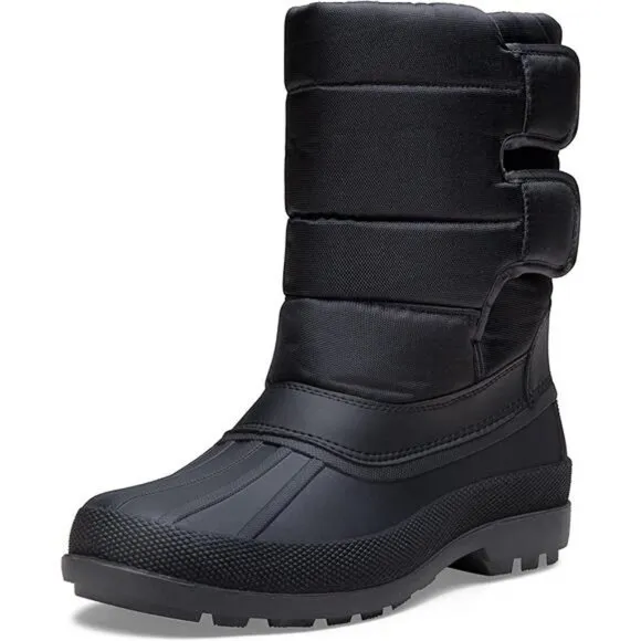 Men's Waterproof Insulated Warm Fur Lined Duck Outdoor Winter Boots