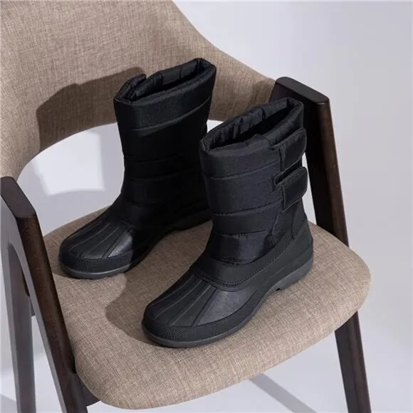 Men's Waterproof Insulated Warm Fur Lined Duck Outdoor Winter Boots