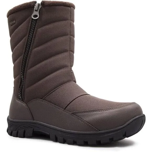 Men's Winter Snow Boots Waterproof Insulated Mid-Calf Hiking Boot