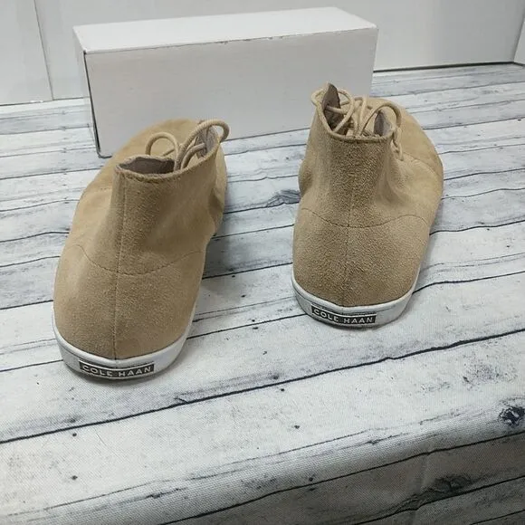 Mens Cole Haa High Top Sneakers Tan Suede Size 10M