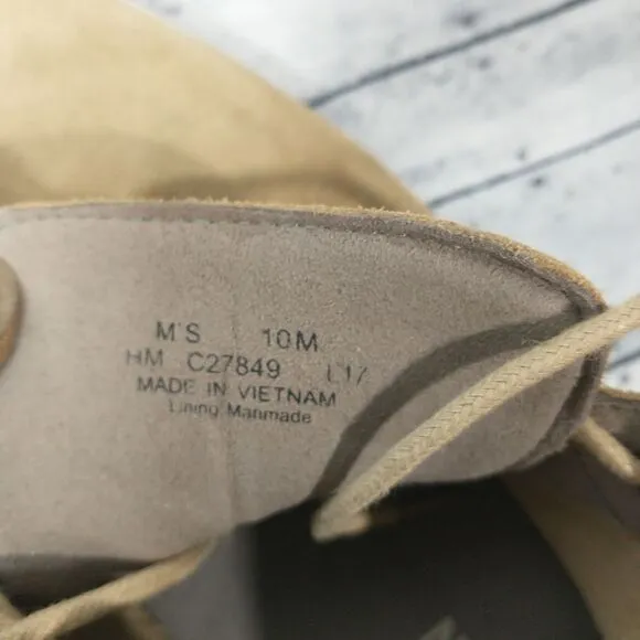 Mens Cole Haa High Top Sneakers Tan Suede Size 10M