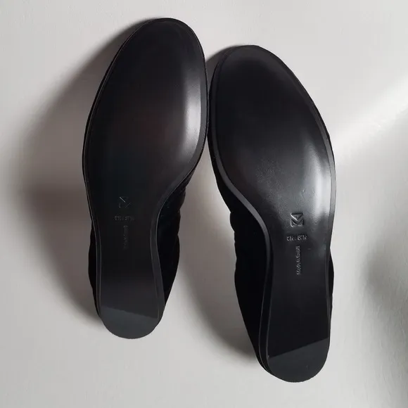 Mercedes Castillo Black Velvet Ballet Flats