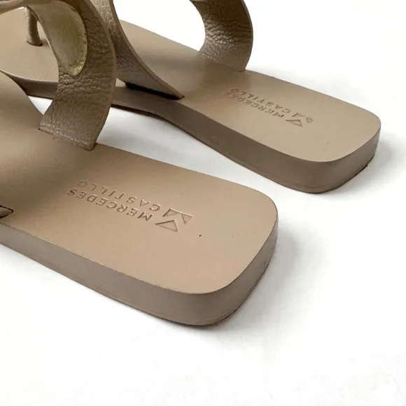 MERCEDES CASTILLO ‘MC-Tanna’ Flat Leather Sandals Size 9.5