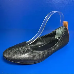 Mercedes Castillo Womens Carola Black Pebbled Leather Ballet Flats EU38.5/US8.5