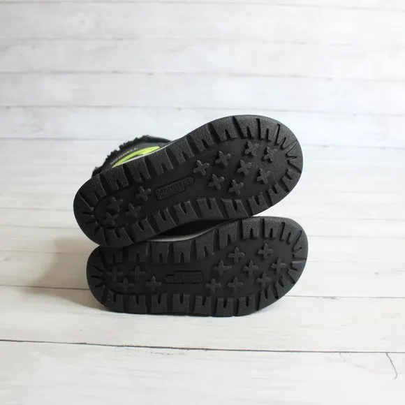 Merrell Baby Boy Winter Snow Boots Infant Size 4 Navy Black Gray Lime