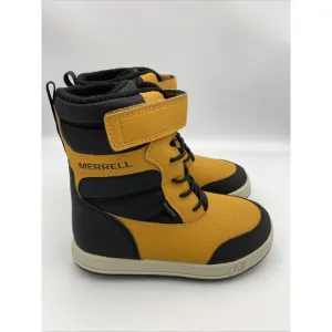 Merrell Boys Snow Boots Snow Ridge Size 12 M Black Yellow NWOB