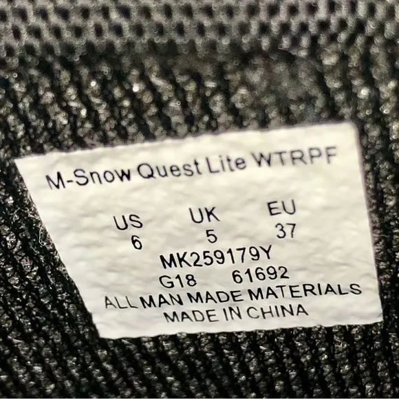 Merrell Snow Quest Lite snow boots grey black pixelated pixels waterproof 6