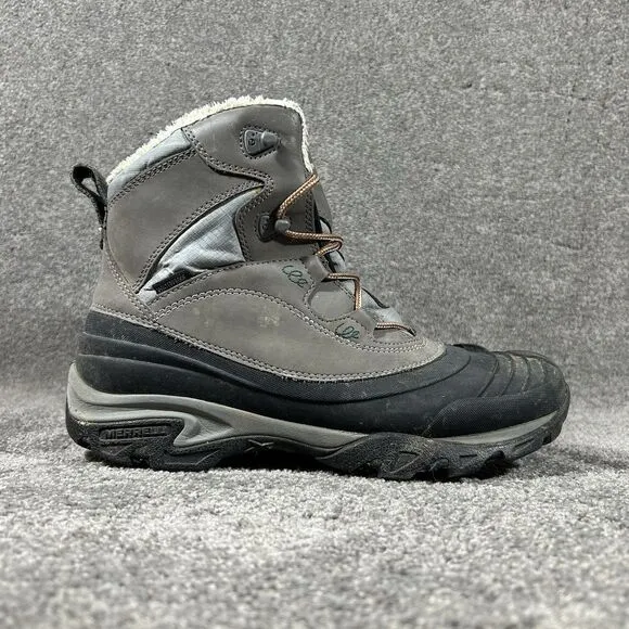 Merrell Snowbound Waterproof OptiWarm Charcoal Snow Boots J55622 Women’s Sz 9.5