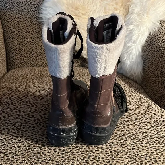 Merrell winter boots - 200 g insulated - size 6 - brown/black