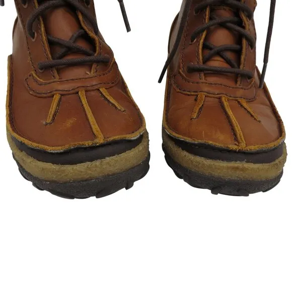 MERRELL Women's Brown Leather Tremblant Mid Polar Waterproof Boots 6 Faux Fur
