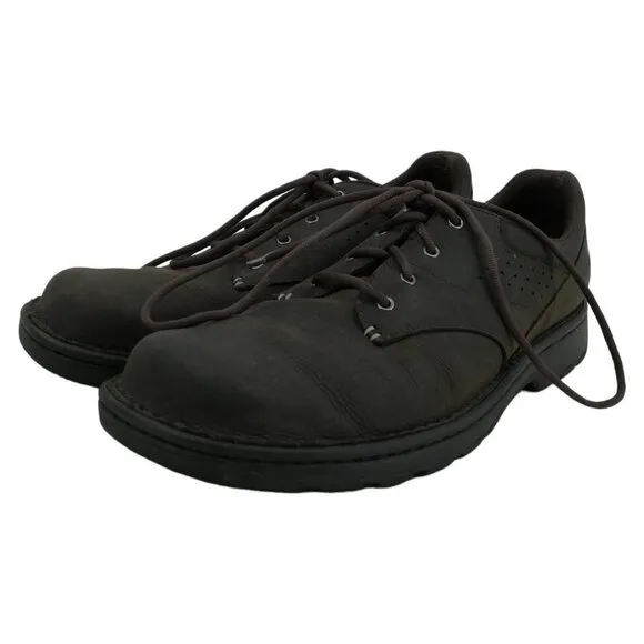 Merrell World Legend 2 Mens Classic Black Leather Lace Up Loafer Size 8.5