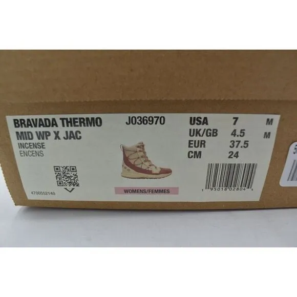 Merrell Womens Size 7 Bravada 2 Thermo Mid Incense Waterproof Insulated Boots