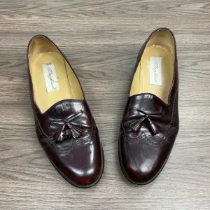 Mezlan Burgundy Tassel Wingtip Loafers 10.5 M