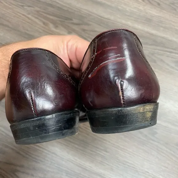 Mezlan Burgundy Tassel Wingtip Loafers 10.5 M