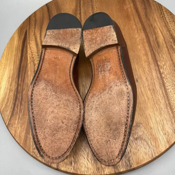 Mezlan Havana Loafers Mens Size 8 M Brown Leather Tassel Cap Toe Slip On Dress