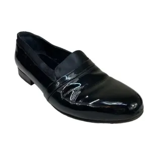 Mezlan Mirage Black Patent Leather Formal Tuxedo Dress Shoes 8.5 WIDE Loafers