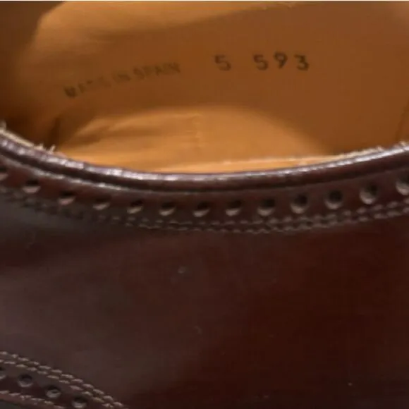 Mezlan Nicola Men's Deerskin Dress Shoes Loafers Size 13M Brown Lace Up