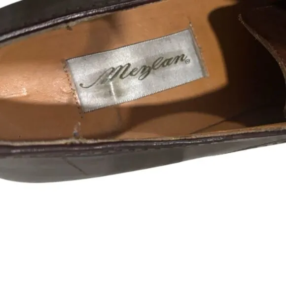 Mezlan Nicola Men's Deerskin Dress Shoes Loafers Size 13M Brown Lace Up