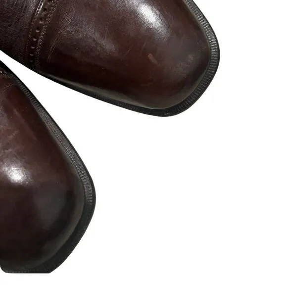 Mezlan Nicola Men's Deerskin Dress Shoes Loafers Size 13M Brown Lace Up