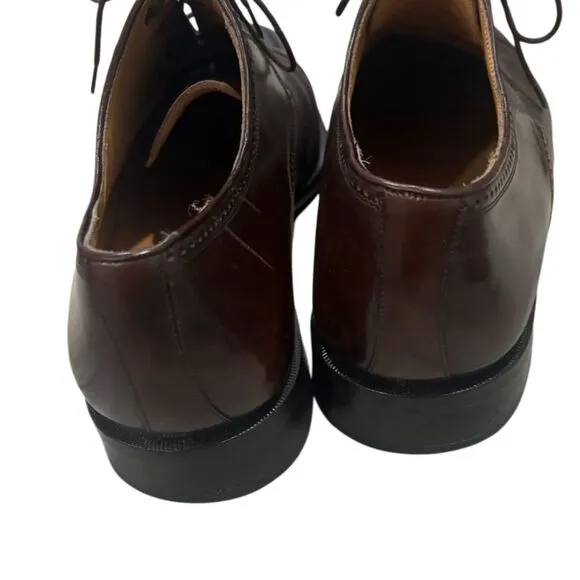 Mezlan Nicola Men's Deerskin Dress Shoes Loafers Size 13M Brown Lace Up