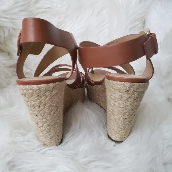 Michael Kors celia mid platform brown sandal