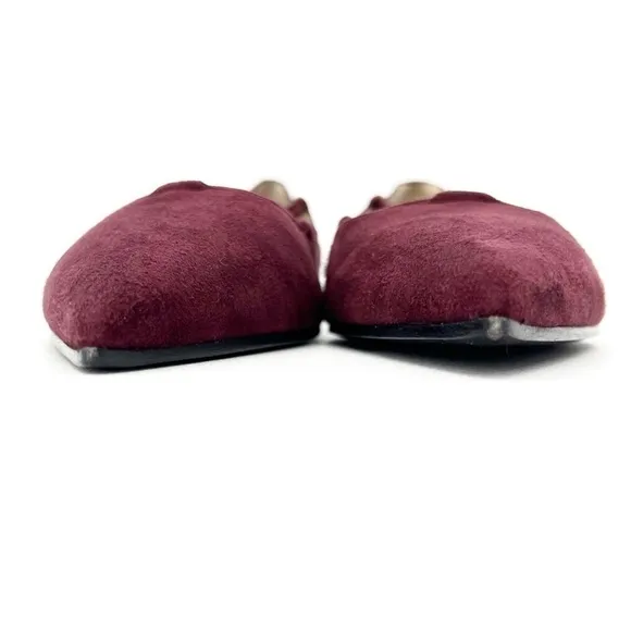 Michael Kors Collection Kallie Suede Flats in Wine Size EU 39.5 = US 9.5 New!