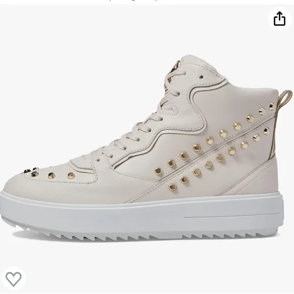 Michael Kors Emmett Stripe High-Top Sneakers (Light Cream) ✨brand new✨