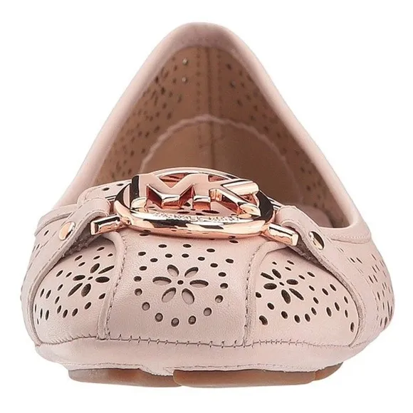 Michael Kors Fulton Moc Perforated Flats - Pink