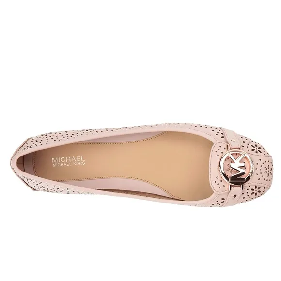 Michael Kors Fulton Moc Perforated Flats - Pink