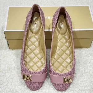 Michael Kors Jilly ballet flats in royal pink logo size 9.5 new!!!