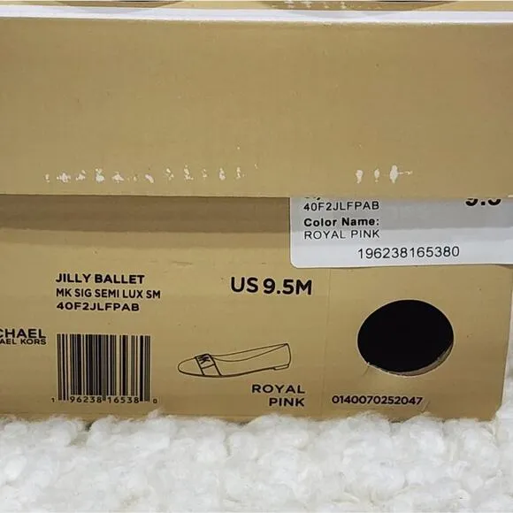 Michael Kors Jilly ballet flats in royal pink logo size 9.5 new!!!