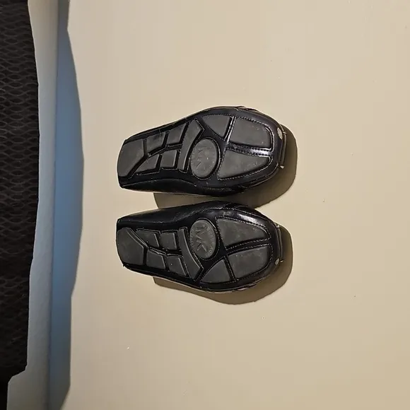 Michael Kors Leather Ballet Flats Black MK black logo Sz 7.5