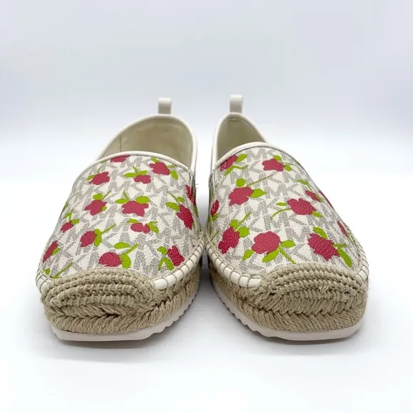 Michael Kors Logo Floral Lenny Slip On Espadrilles