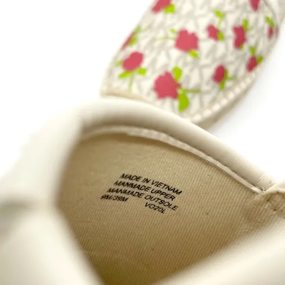Michael Kors Logo Floral Lenny Slip On Espadrilles