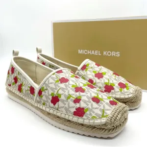 Michael Kors Logo Floral Lenny Slip On Espadrilles