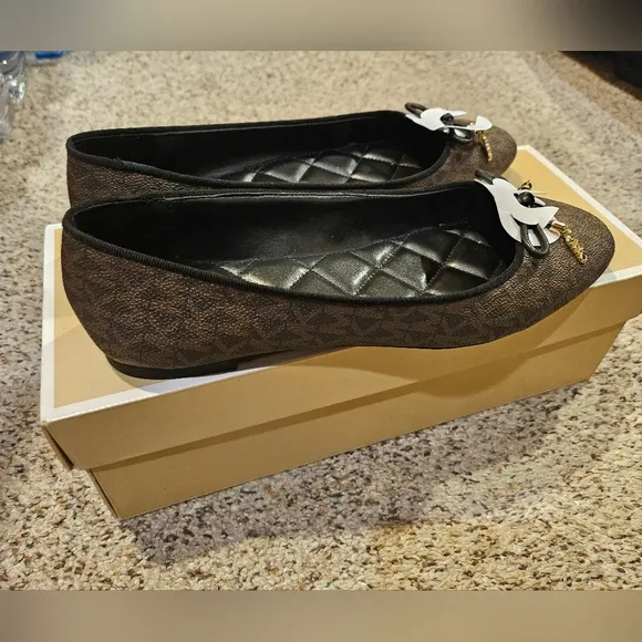 Michael Kors Women's Nori Logo Ballet Flats