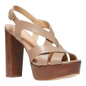 MICHAEL Michael Kors Audrina Platform Sandals in the Size 9.5M in Sahara Color