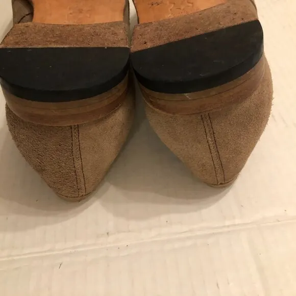Millburn co men's tan leather suede slip on loafers dress shoes  size: 11.5
