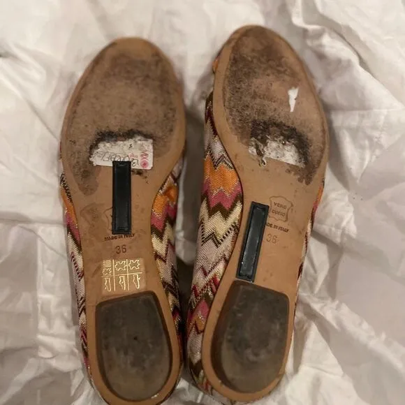 Missoni ballet flats